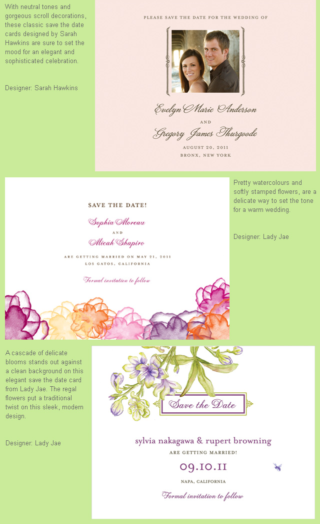 Save-the-date cards