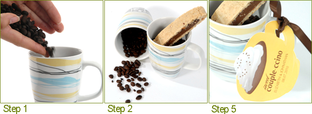 Steps for Making a Cappuccino Mug Wedding Favour