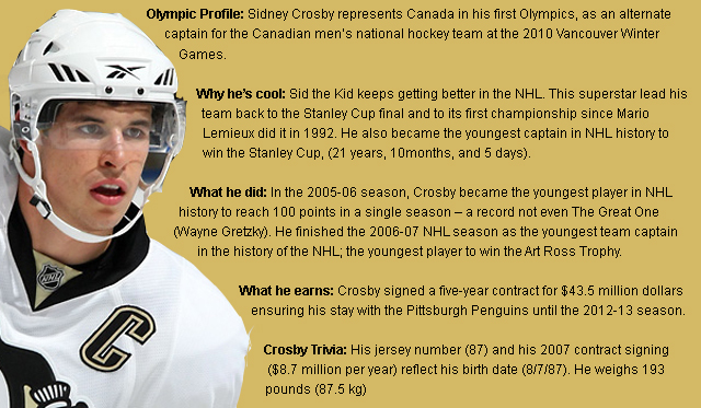 Olympic Athlete Sidney Crosby