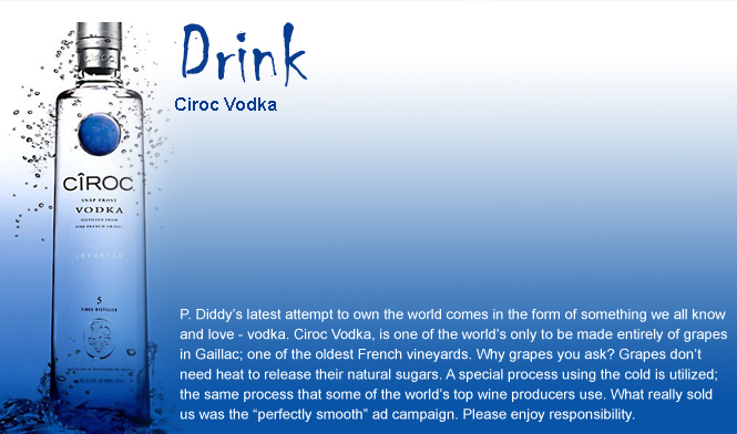 Dick's Drink Pick: Ciroc Vodka