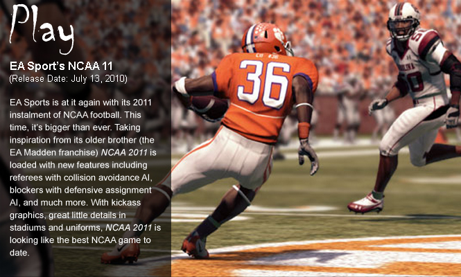 Dick's Videogame Pick: NCAA 11