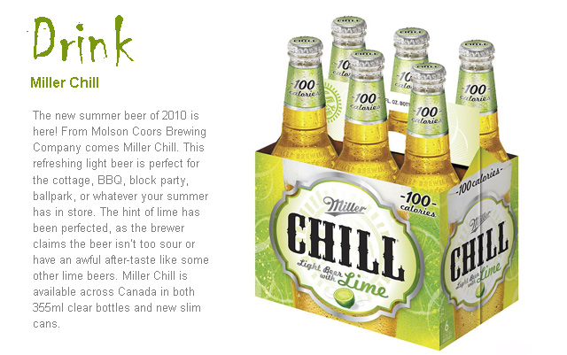 Molson's New Beer Miller Chill