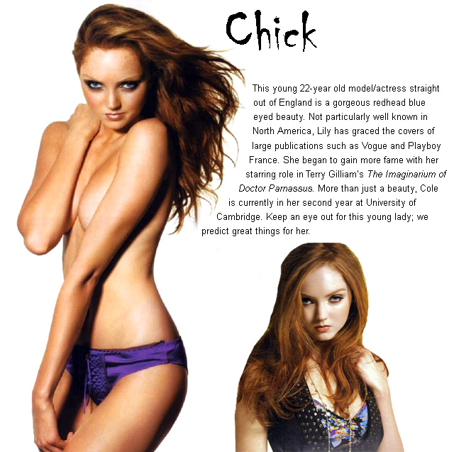 Dick's June Chick: Lily Cole