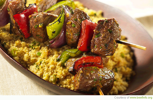 Beef Information Centre's Moroccan-Style Beef Brochettes recipe