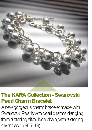 The Kara Collection - Swarovski Pearl Charm Bracelet