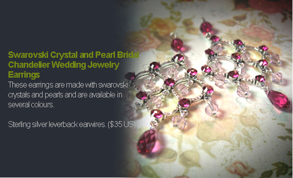 Wedding Jewellery - Tztudio Swarovski Crystal Chandelier Earrings